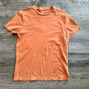 H&M Men's Short Sleeve Tee in Warm Orange